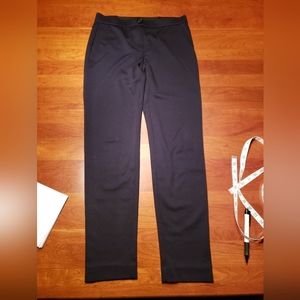 Tahari pull-on slim leg pants, Size 4, black knit.